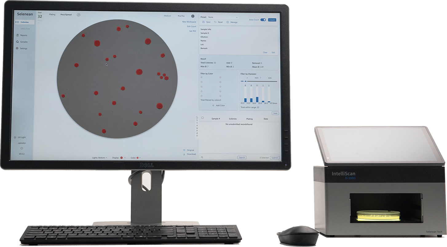 IntelliScan D-1000 with external monitor
